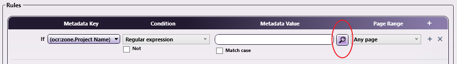 Using Pattern Matching with Regular expression Condition