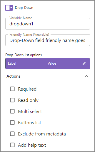 Drop-down Panel