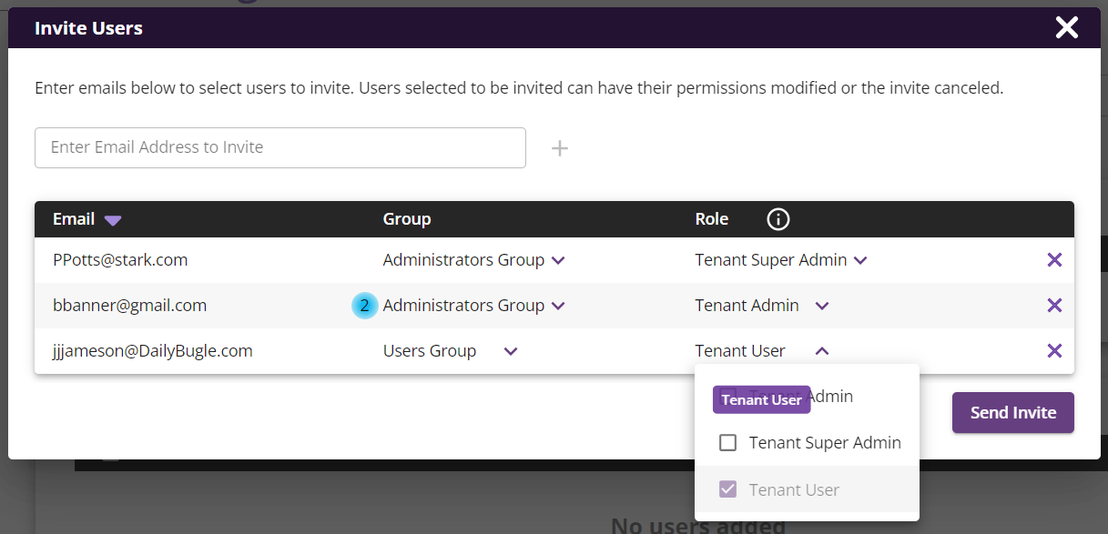 Select Permissions